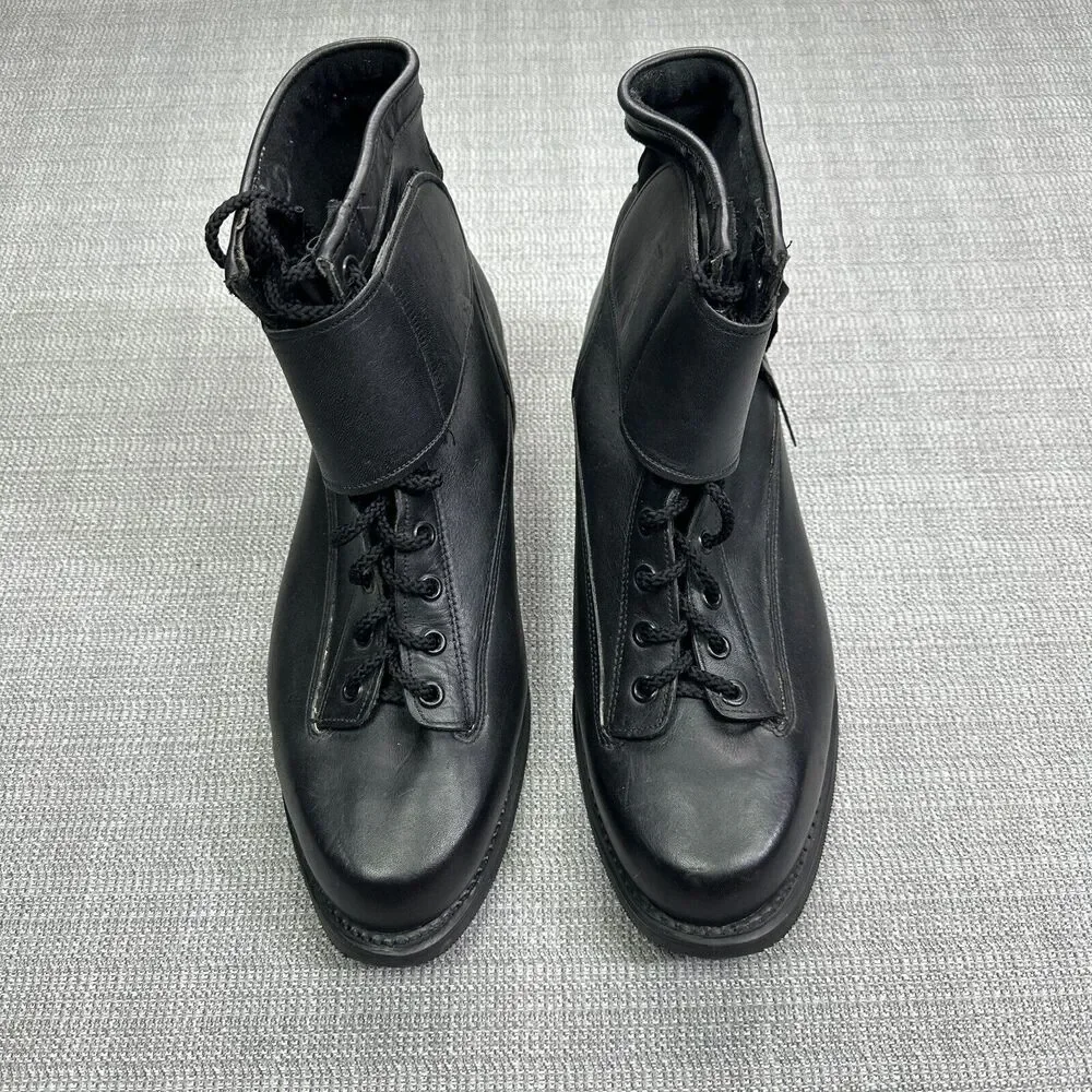 Harley Davidson Boots 10.5 D‎ Willie G Western Black Leather Biker Moto Grunge *